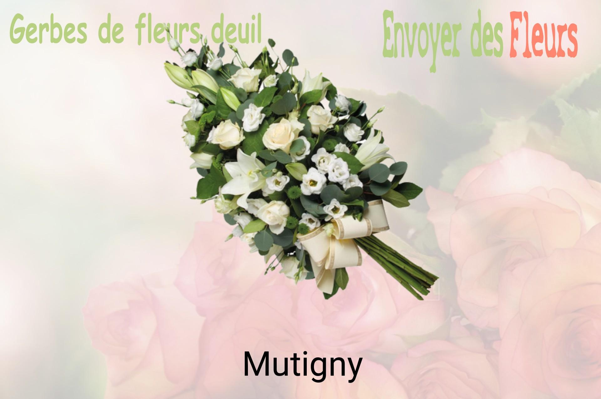 Gerbe de fleurs de deuil livrée à Mutigny
